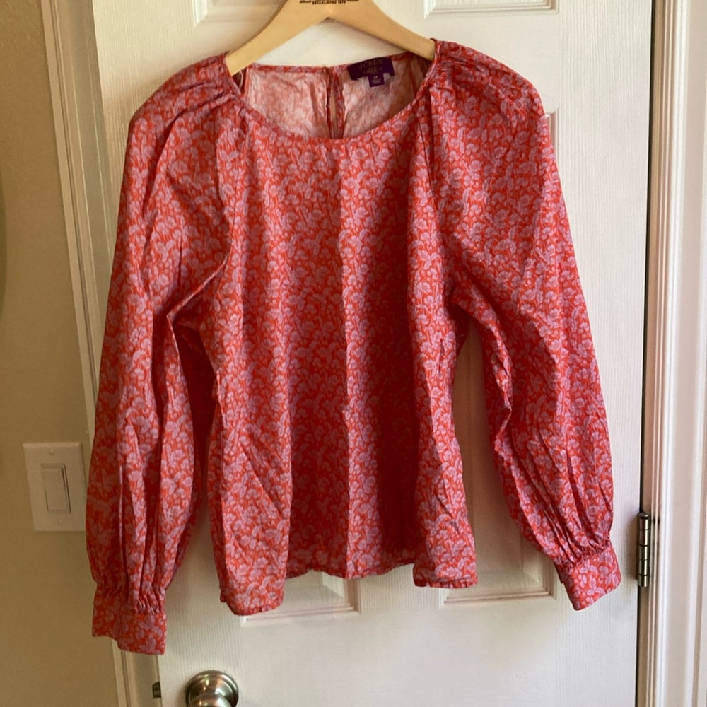 J Crew Liberty Print Blouse
